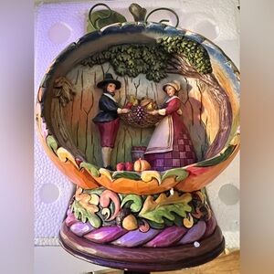 Jim Shore Heartwood Creek Blessings of the Harvest Quilt Massachusetts Pumpkin